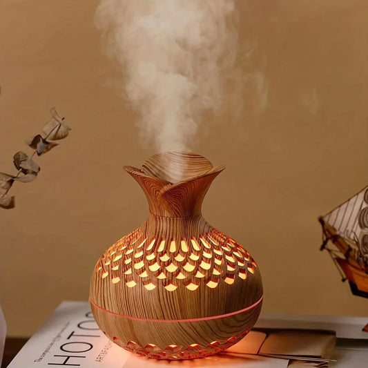 Aromadiffuser med Farvet Lys – Skab Hygge og Velvære