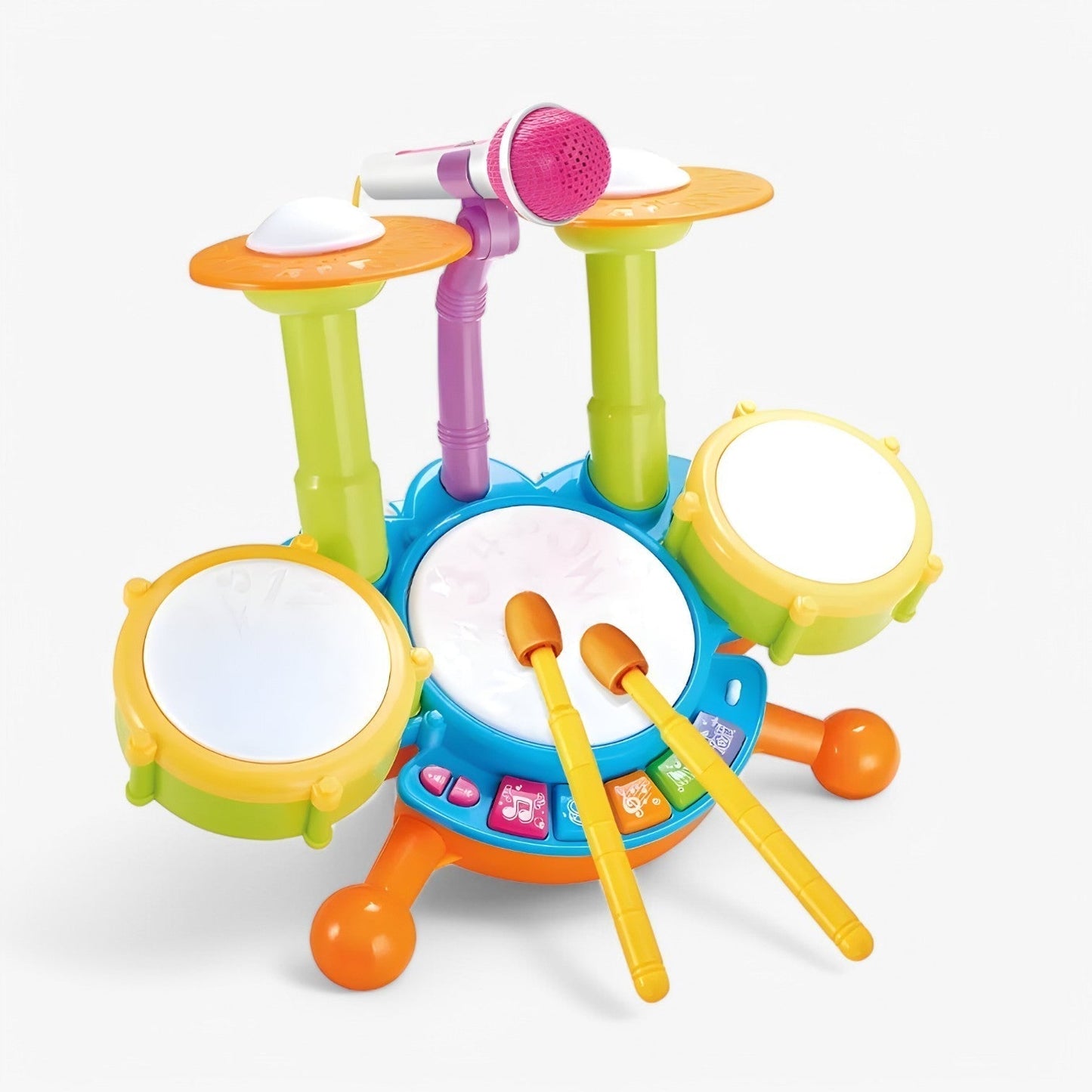 Interaktivt Trommesæt med Mikrofon til Børn – BeatMaster Junior
