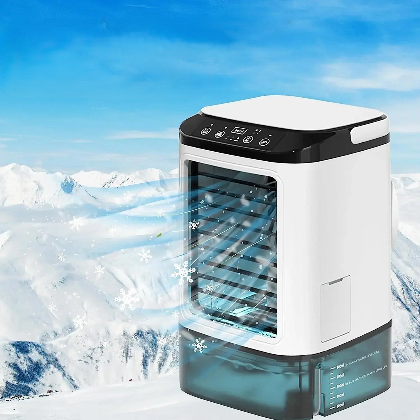 Ultralydatomisering Dual Spray Bærbar Aircondition
