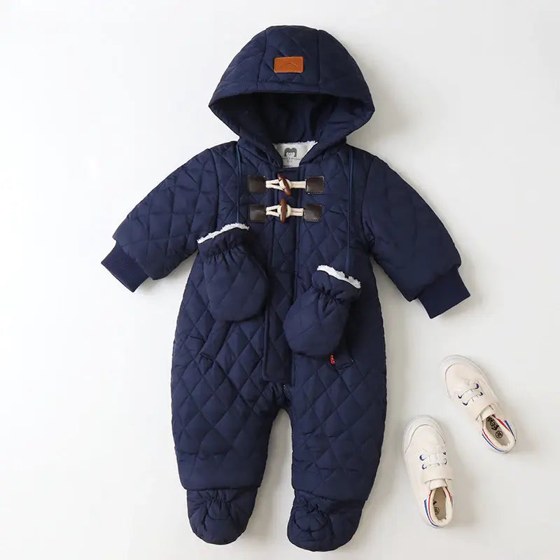 Varm och Bekväm Babyoverall i Velour