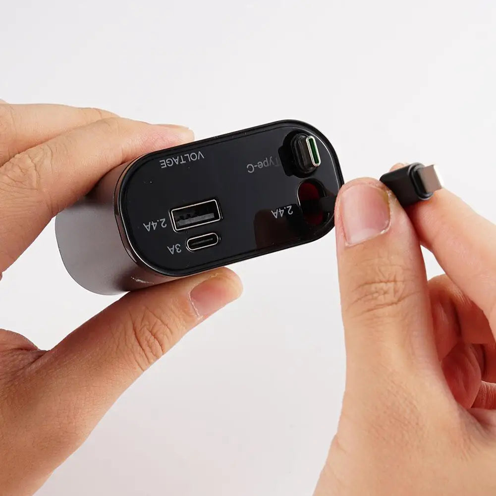 4i1 Udtrækkelig Hurtigopladning Bil lighter Oplader