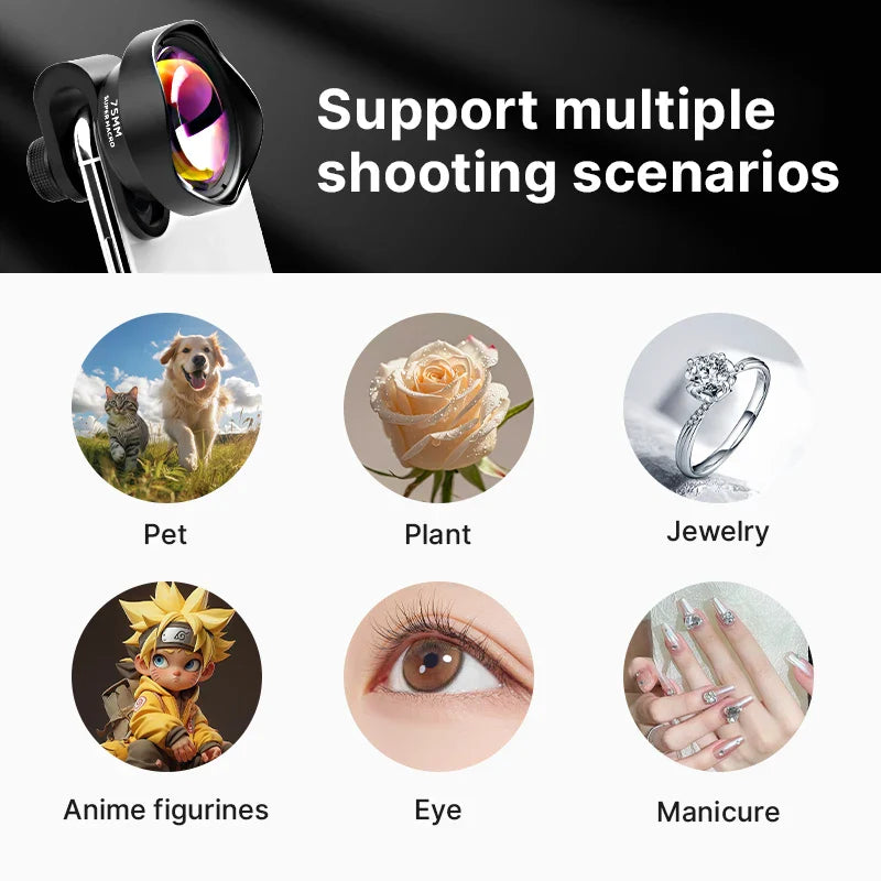 Ulanzi 75mm Makro Linse til Smartphones – Nærbillede Clip-On Kamera Linse