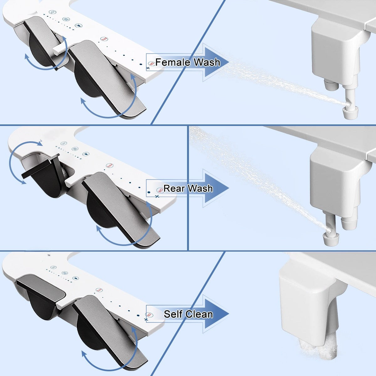 Ultra-Tynd Selv-Rengørende Ultimate Bidet