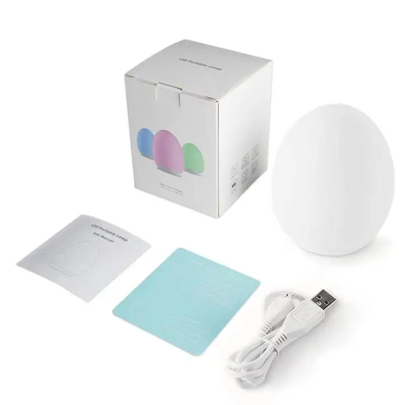Luminescerende Nattelys med RGB og Varm Hvid – Berøringskontrol – 100 timers batteri – 12 × 10 cm – Børneværelse