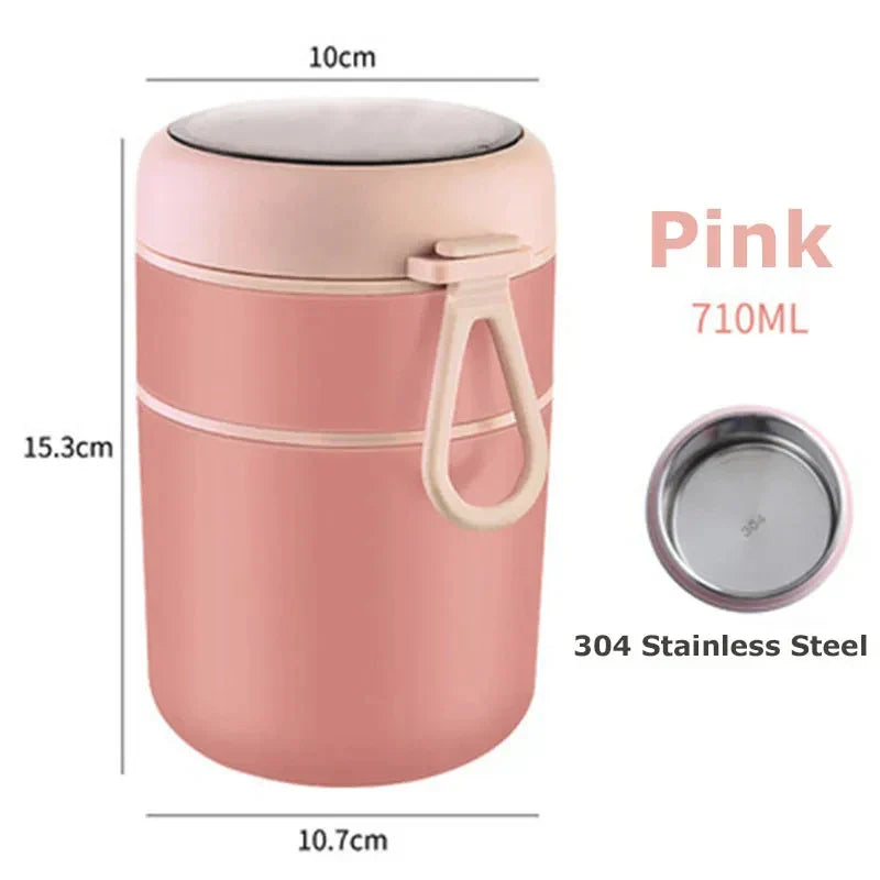 Isolerad stålbehållare för mat | 500 ml / 700 ml | Praktisk och hållbar