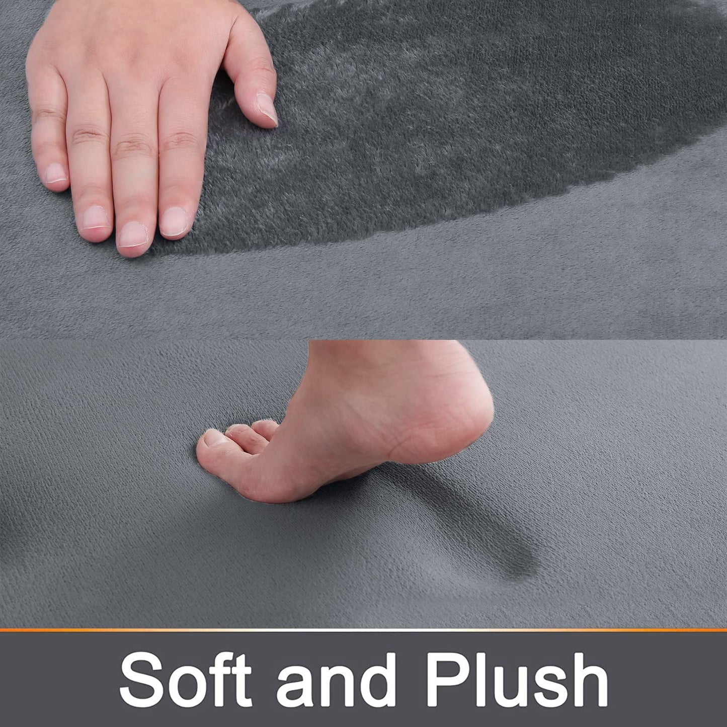 Hurtig absorberende skridsikker memory foam badevæmatte