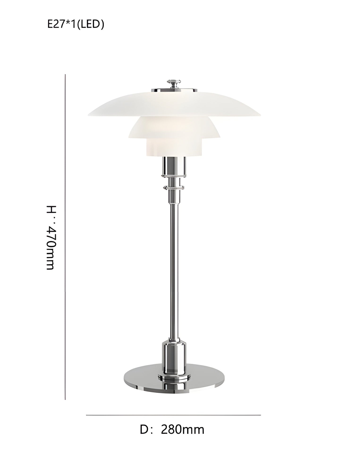 Elegant LED Bordlampe i Glas – Skandinavisk Design og Stemning