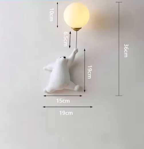 Unik LED Børnelampe med 3D-Måne - Beroligende Natlys