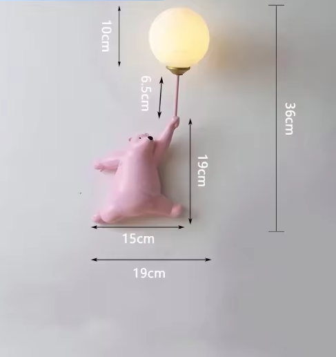 Unik LED Børnelampe med 3D-Måne - Beroligende Natlys