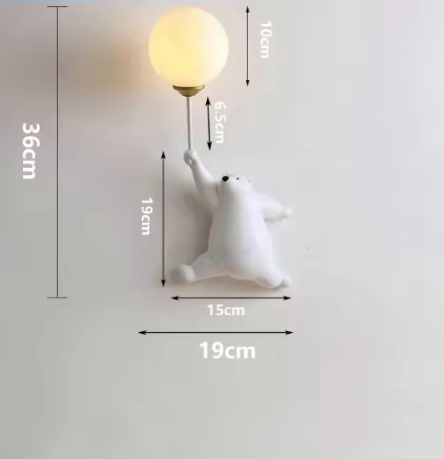 Unik LED Børnelampe med 3D-Måne - Beroligende Natlys