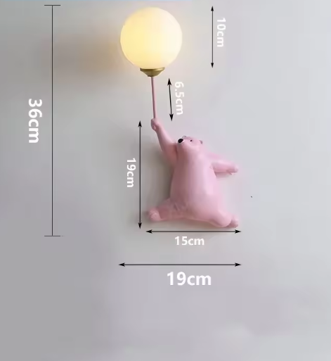 Unik LED Børnelampe med 3D-Måne - Beroligende Natlys
