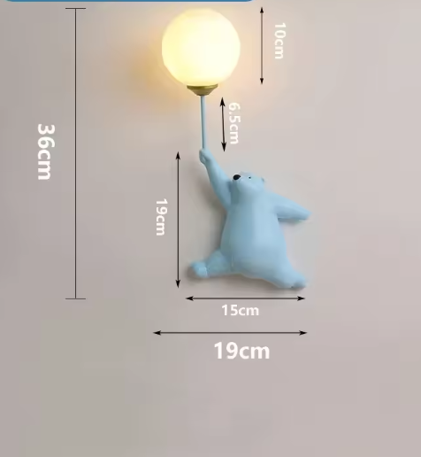Unik LED Børnelampe med 3D-Måne - Beroligende Natlys