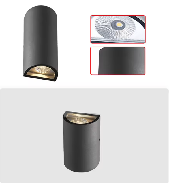Väderbeständig LED-vägglampa med modern design