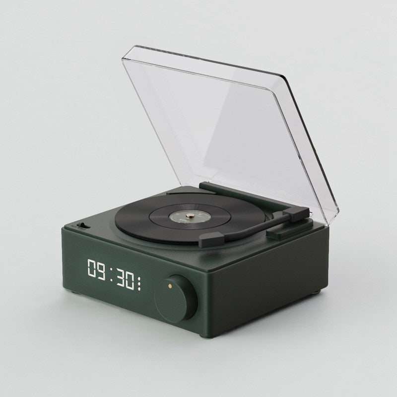 Vintage Vibes Miniskivspelare Bluetooth-högtalare