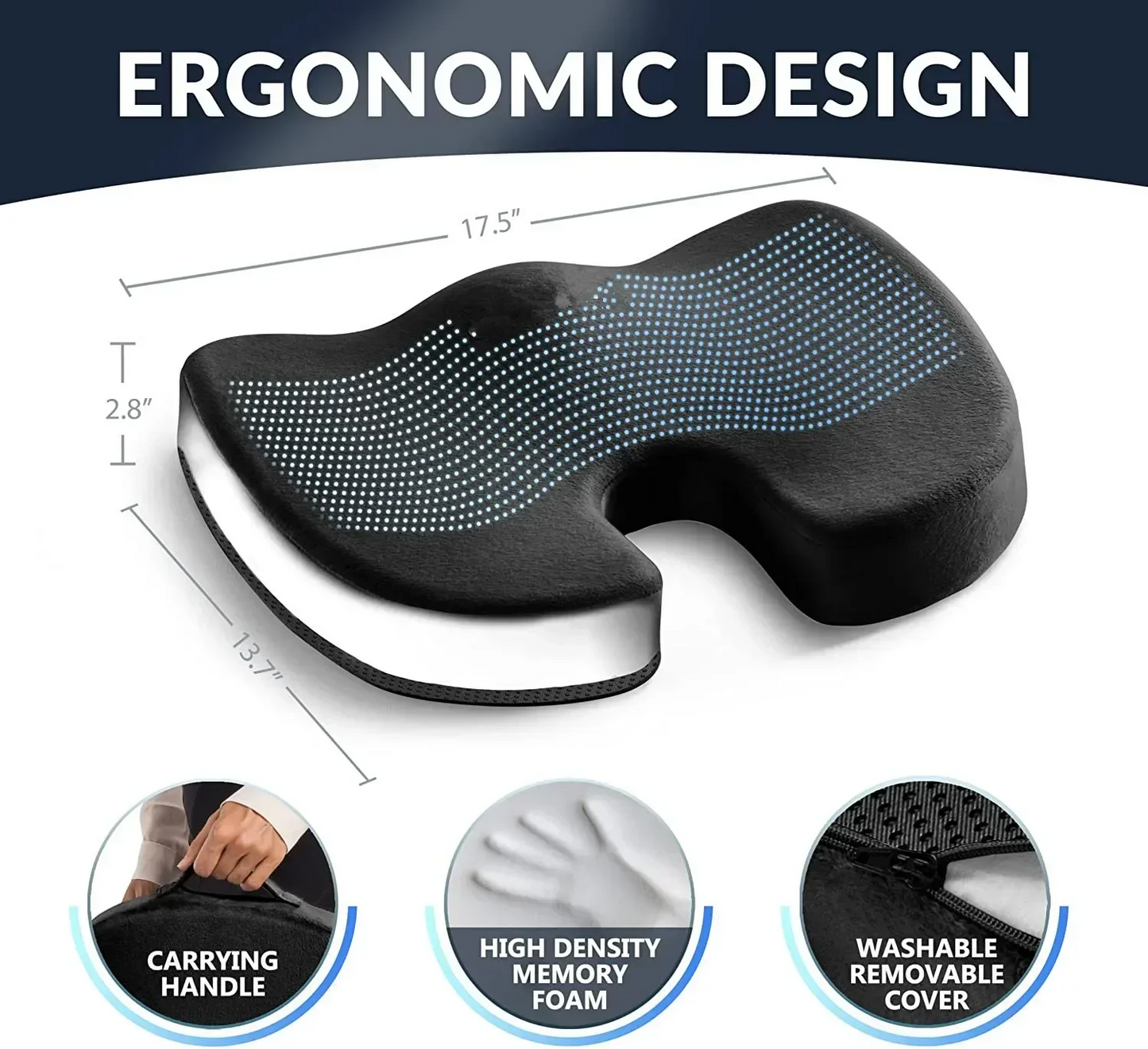 Ergonomisk Siddepude for Optimal Holdningsstøtte