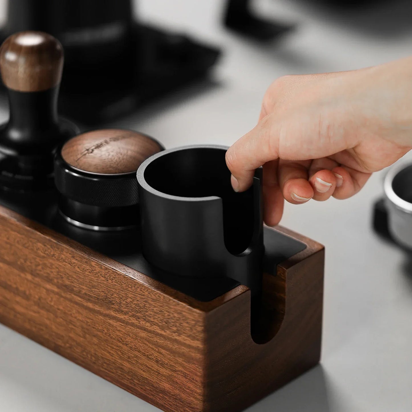 Barista Favorit Vintage Förvaringslåda Tamper Station