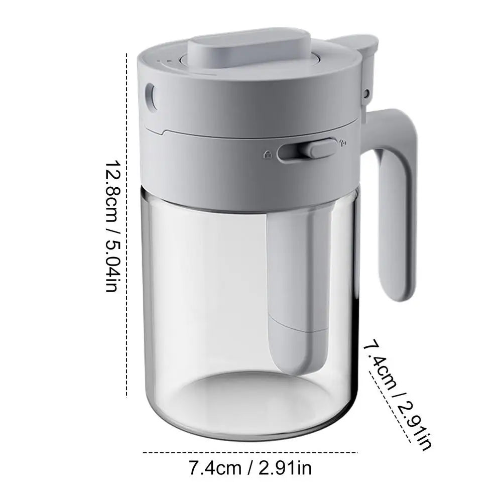 Transparent Glas Låsbart Tætning Glas med Ske