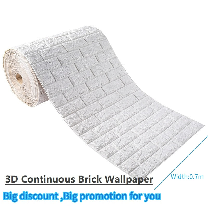 3D Selvklæbende Bløde Mursten Væggklistermærker