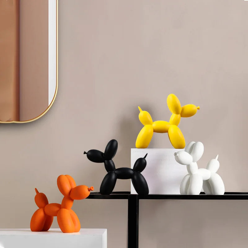 Moderne Ballon Hund Figur - Skandinavisk Stil og Charme