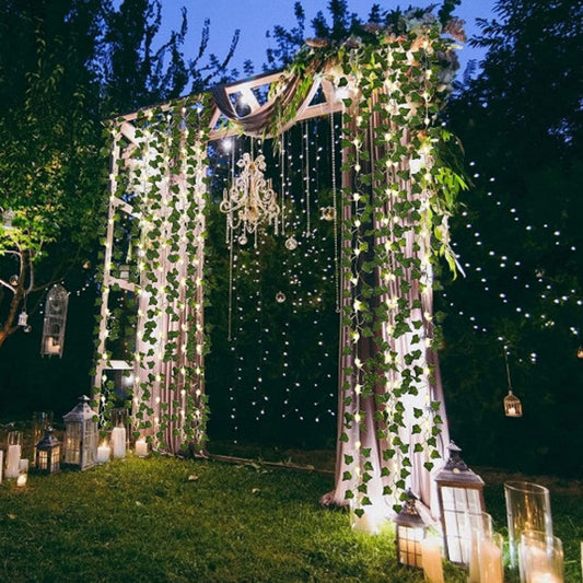 Udendørs Solcelle Lyskæde Efeu - Energisparende Magi