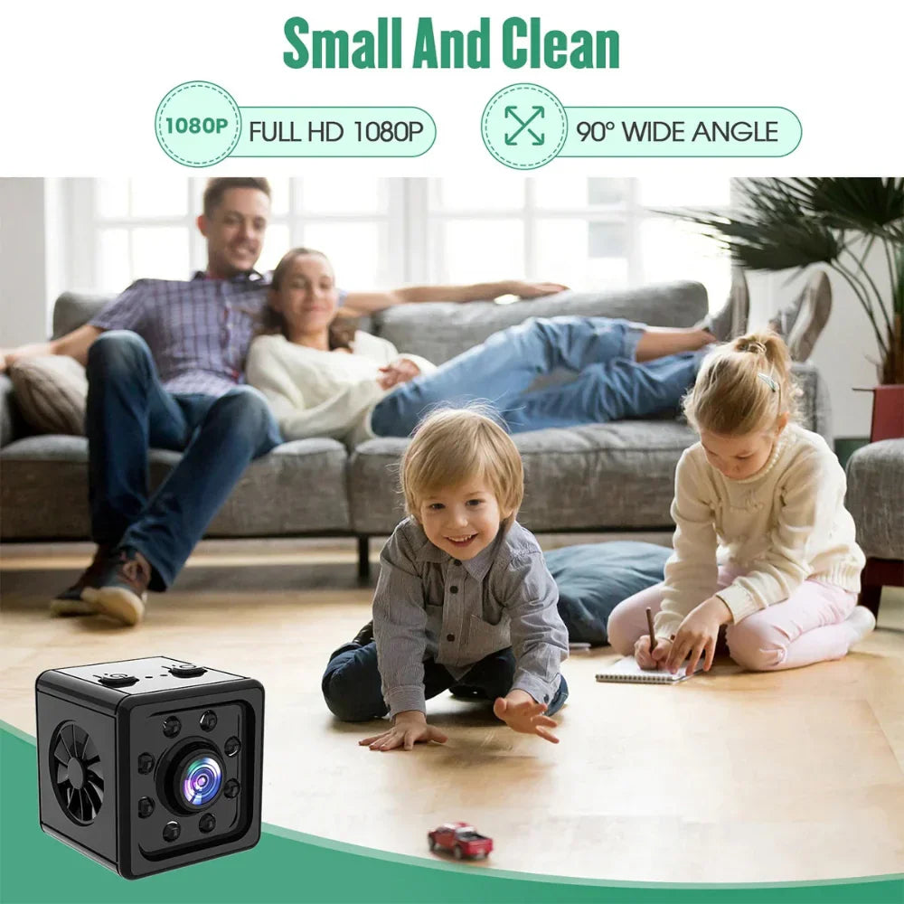 Trådlös Mini CCTV IP-kamera 1080p med WiFi-övervakning
