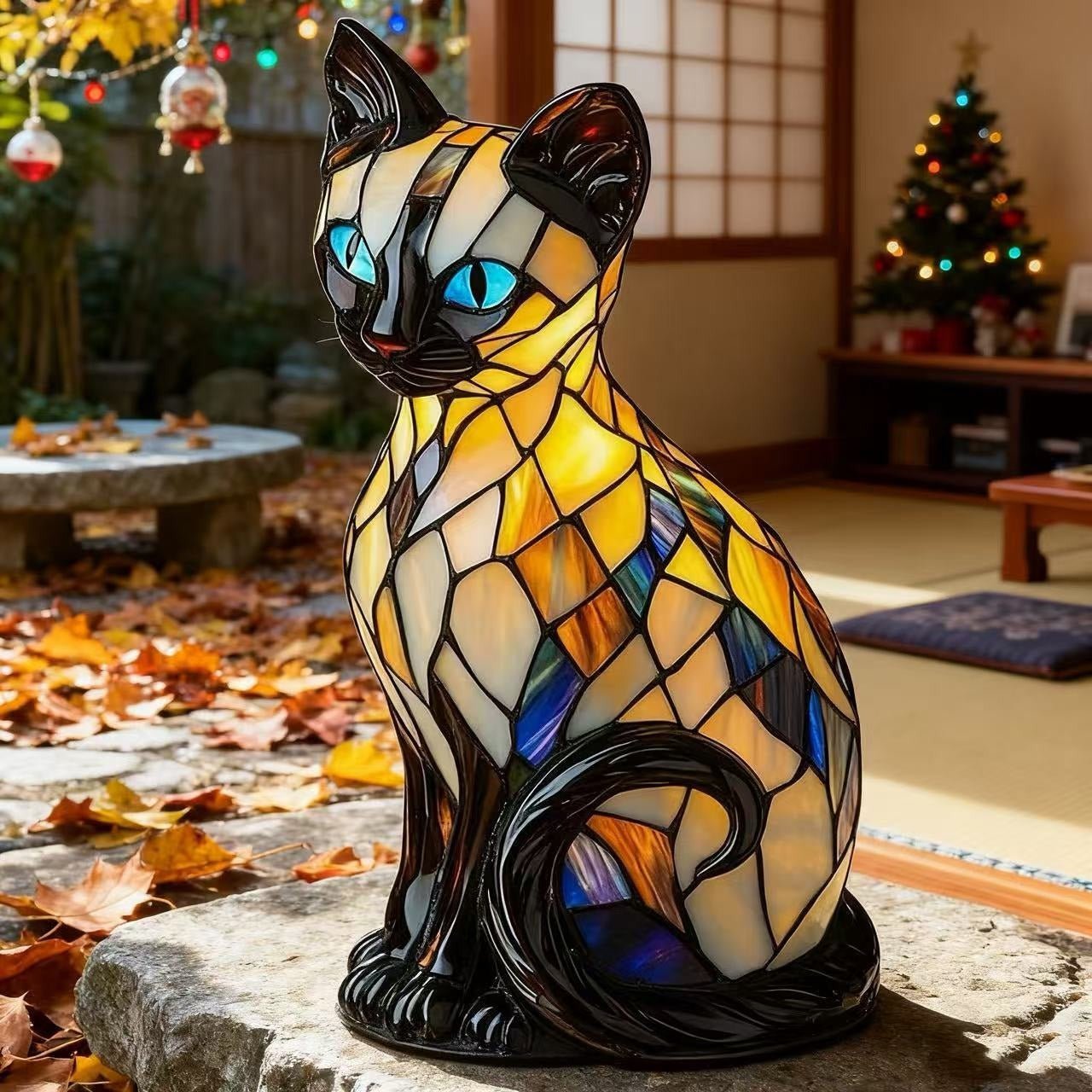 Dekorativ Bordslampa med Kattmotiv – Skapa Mys och Stil