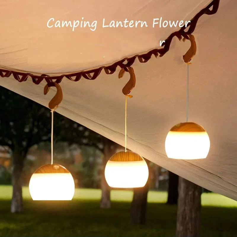 Vandtæt LED Campinglanterne med USB-opladning