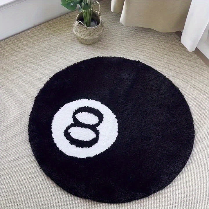 Retro 8-Ball Matta med Komfort och Stil för Hemmet