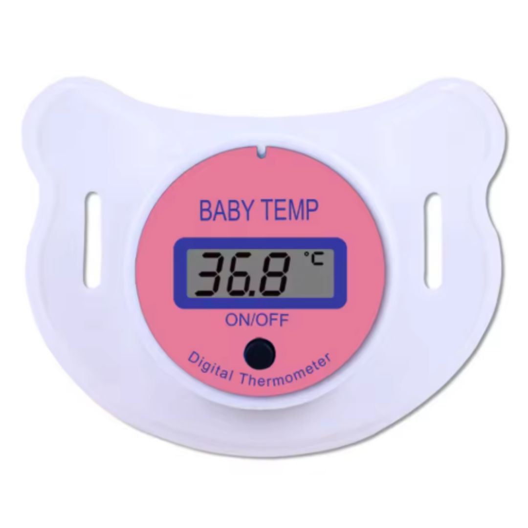 Digital babytemperaturmätare i nappform