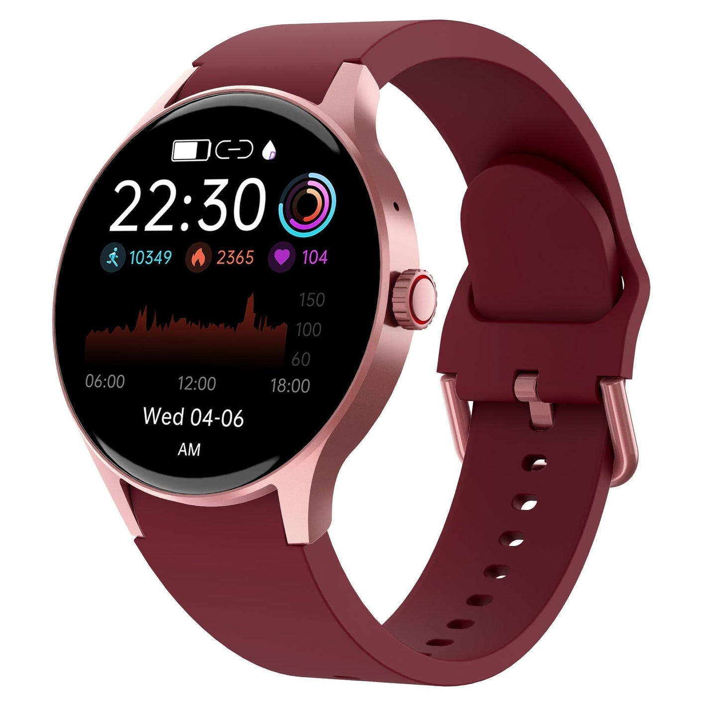 Vandtæt Smartwatch med Sundhedsovervågning og Komfort
