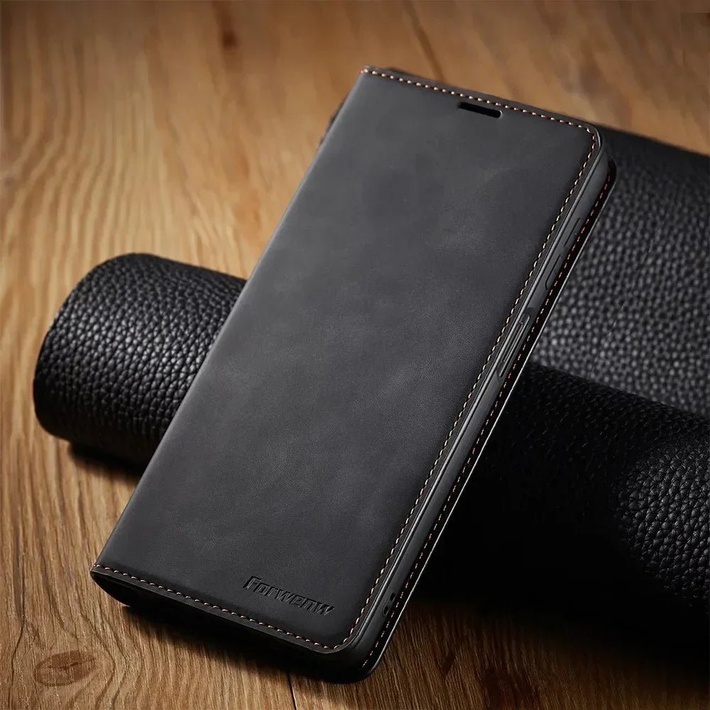 Magnetisk Læder Cover til Huawei - Stilfuld Beskyttelse
