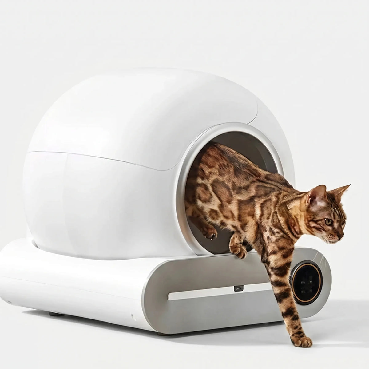 Halvåbent Katte-Toilet System med Automatisk Funktion
