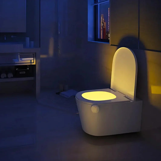 Automatisk LED Natlys til Toilet med Bevægelsessensor