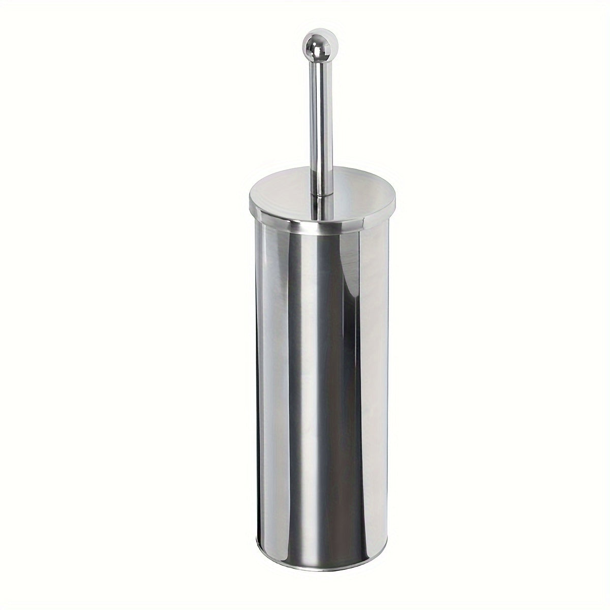 Elegant toiletbørste med langt håndtag og hygiejnisk holder