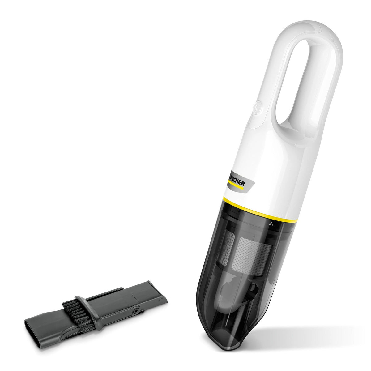 Sladdlös handdammsugare med HEPA 12-filter, munstycke och USB-C-laddare