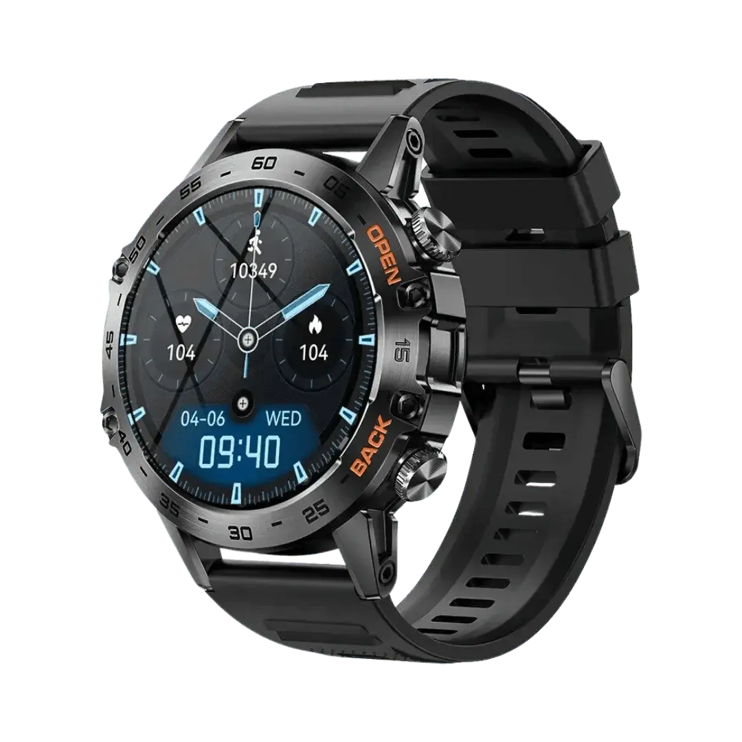 Robust smartwatch med GPS, sundhedsovervågning og Bluetooth-opkald