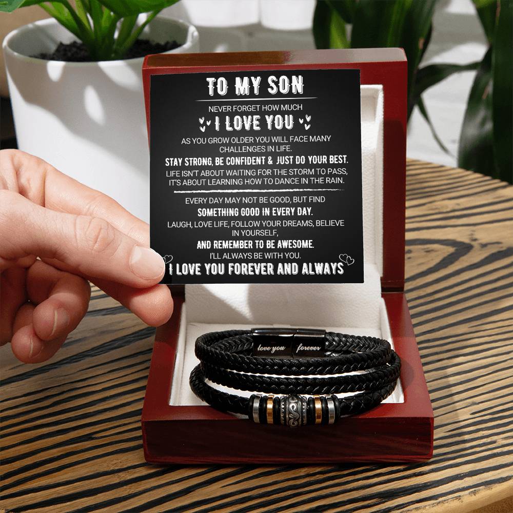 Armbånd med evig kærlighed – Gave til min søn