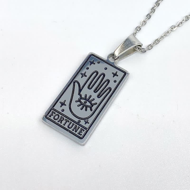 Vintage Tarot Kort Hängsmycke – Lyckoamulett