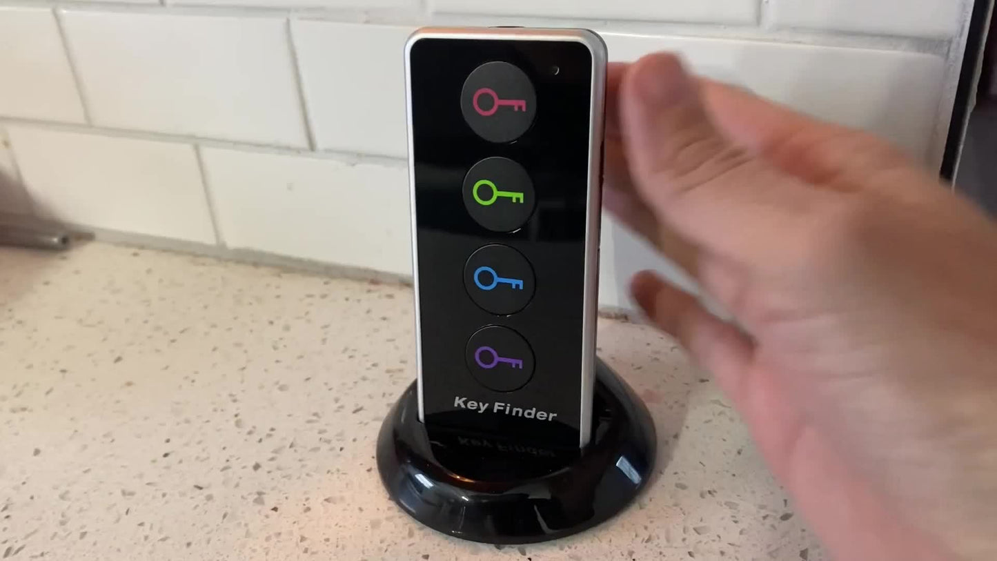 Nøglefinder med LED-lampe til nem placering af nøgler og værdigenstande