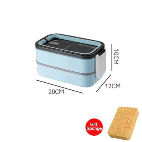 Dobbeltlags Madkasse i Rustfrit Stål - LunchMaster
