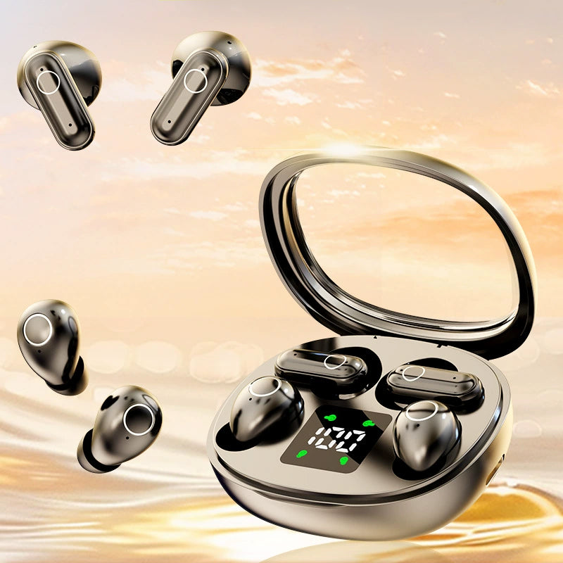 Trådløse In-Ear Hovedtelefoner | Bluetooth 5.4 med Støjreduktion & Ladetasker | Over 8 Timer Batterilevetid