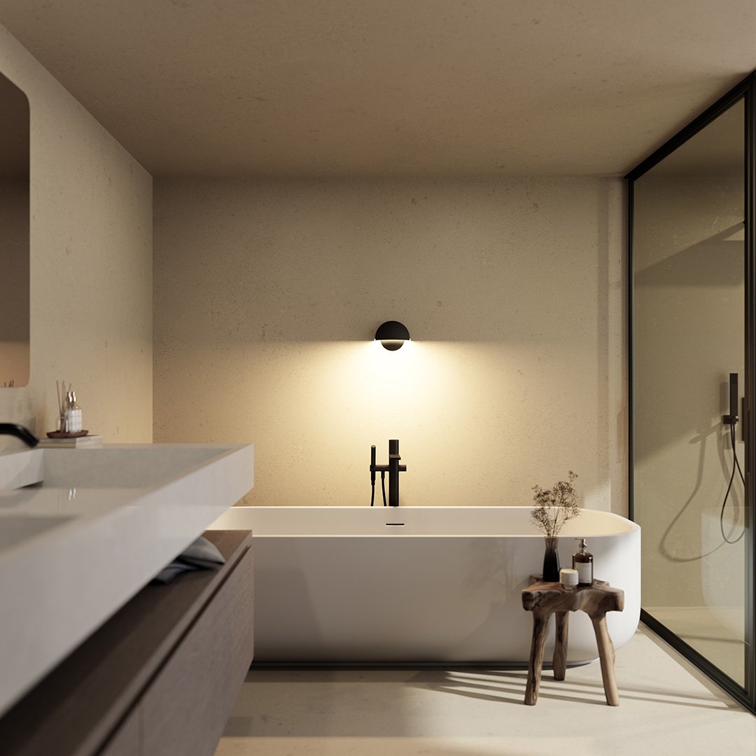 Udendørs LED Væglampe - Vejrbestandig med Varmt Lys