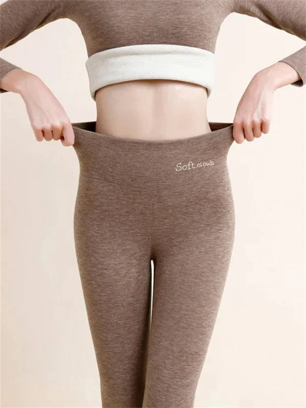 Termiska Leggings i Fleece: Varm och Snygg Vinterlösning