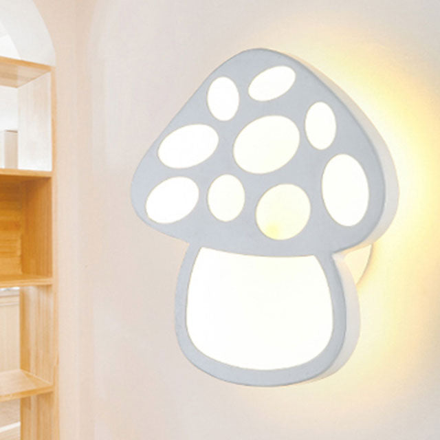 Stilren Svampformad LED-vägglampa med Mjukt Ljus