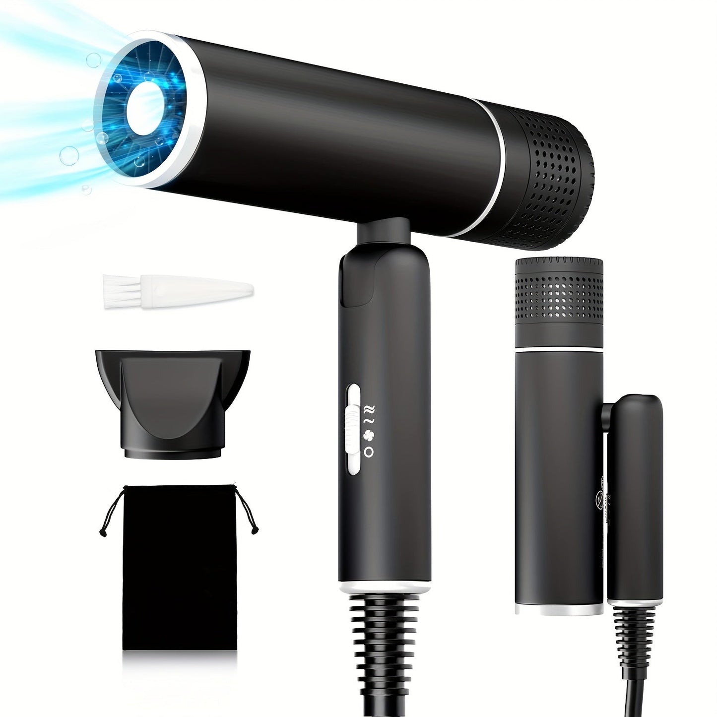 Jonisk Hårfön med Diffuser – Stilren och Effektiv
