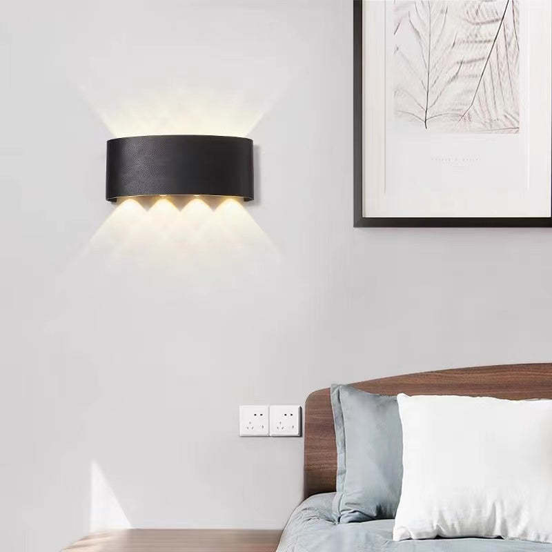 Vandtæt LED-udendørslampe i aluminium med imponerende lys