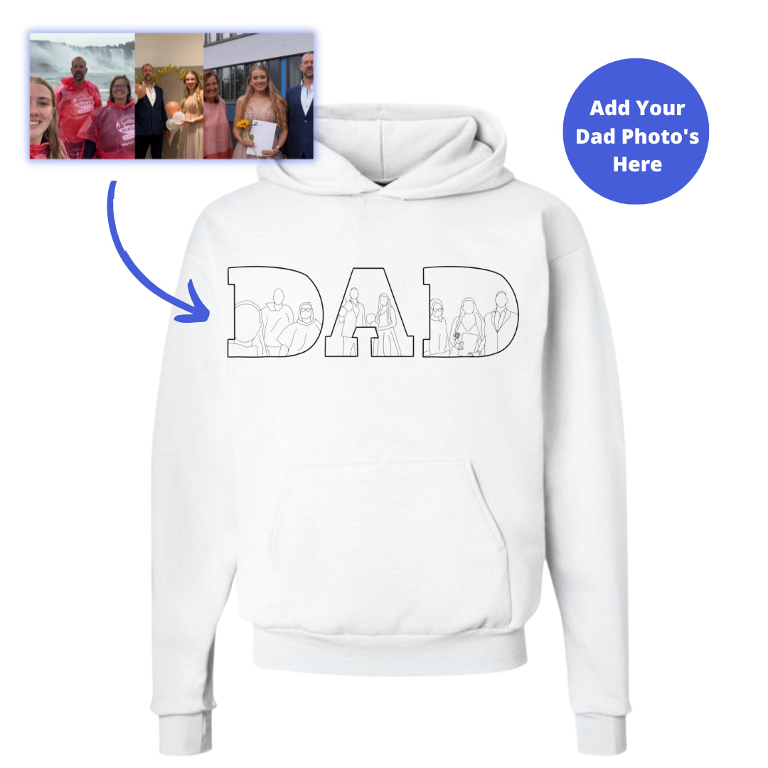 Personlig hoodie som present i memorywear-design