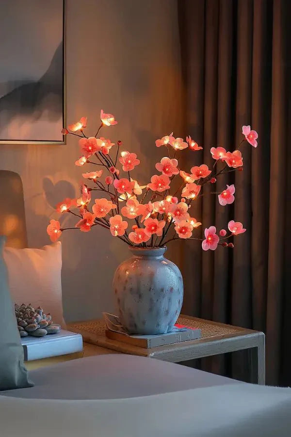 Dekorative LED-grene med blomsterlys – Skab varm atmosfære