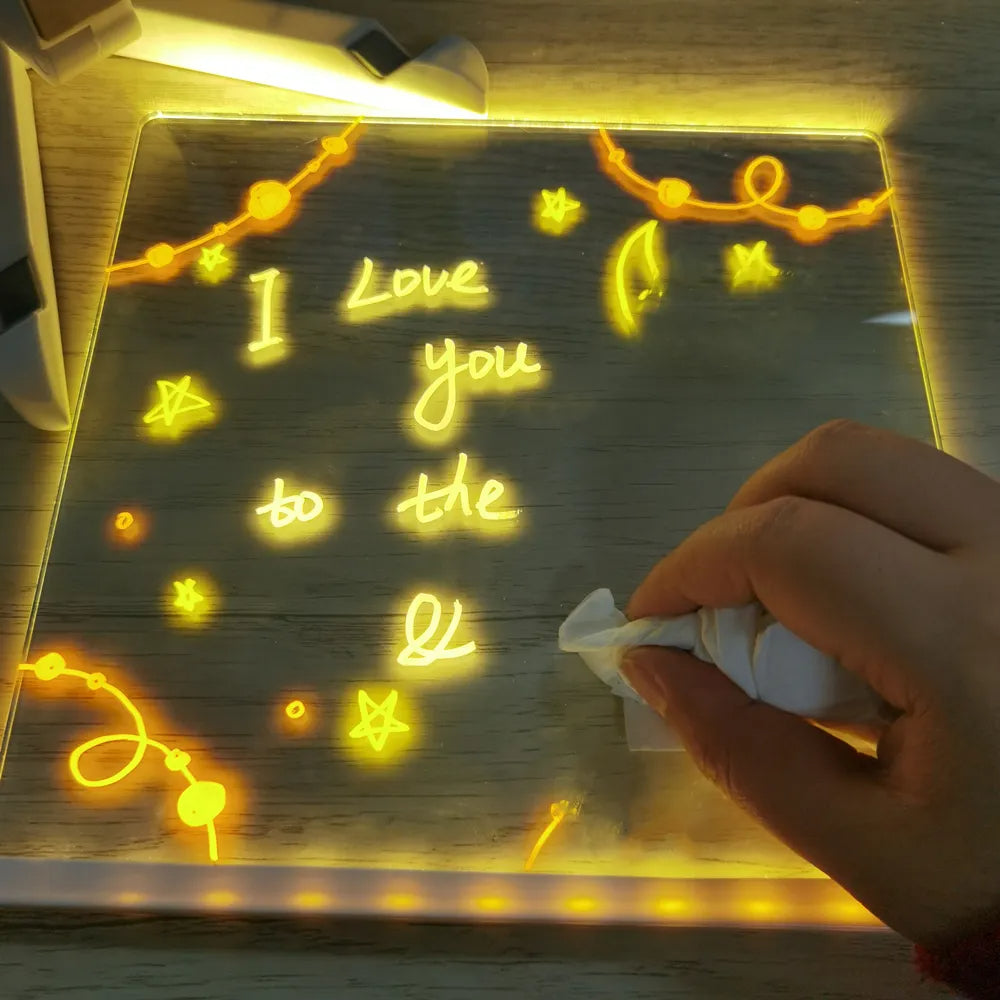 Kreativ LED-ritplatta för barn