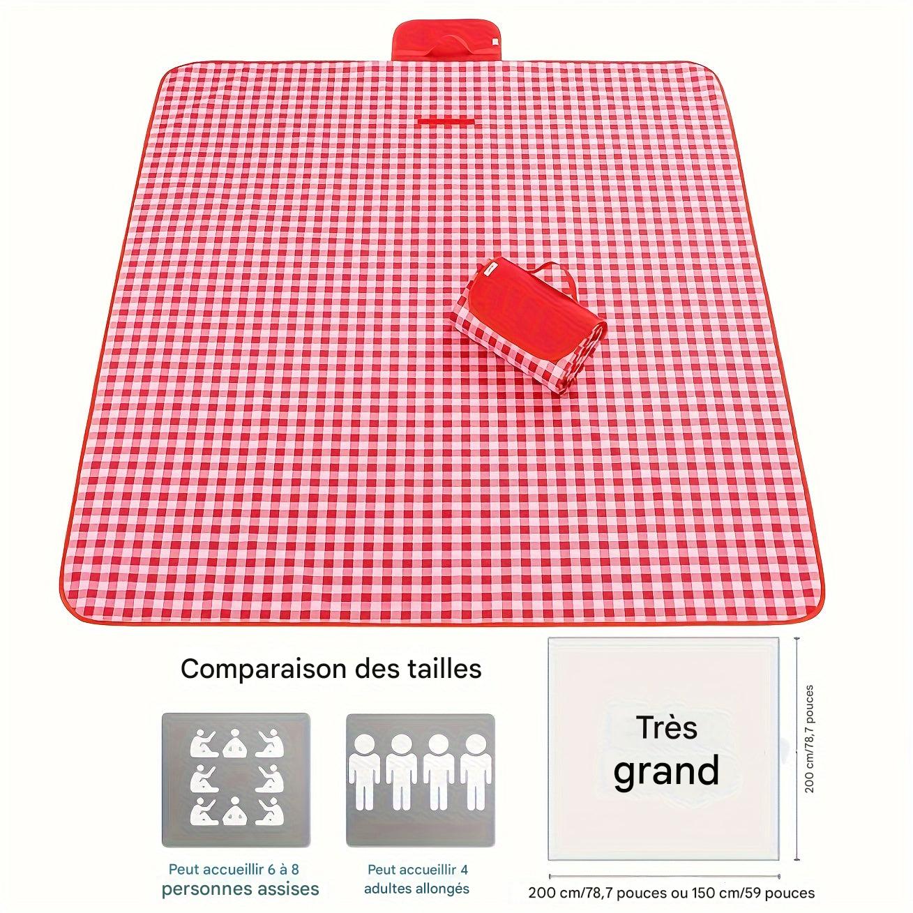 Vandtæt Picnic Tæppe – Komfortabelt og Let Transportabelt